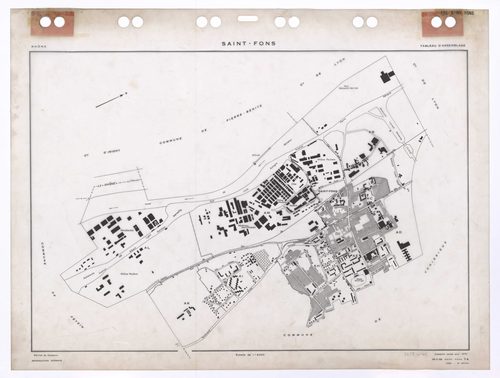 Tableau d'assemblage (TA). Feuille renouvelée pour 1970. 2e édition à jour pour 1980.