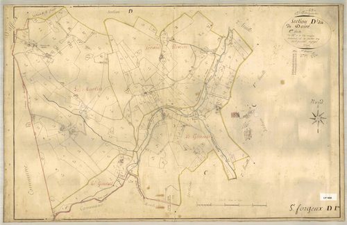 Section D dite de Doiré, feuille n°1 (parcelles 1-369).