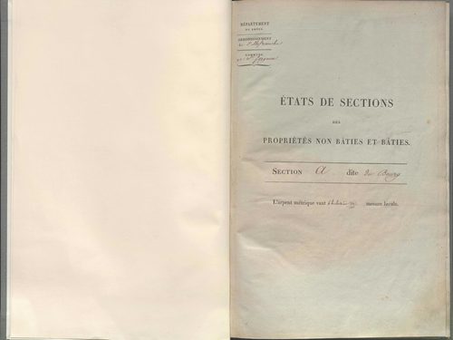 État de sections.