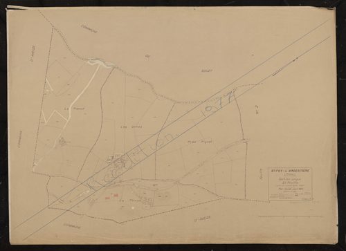 Section unique feuille n°3 (partie de l'ancienne feuille unique). Plan révisé pour 1932. Réédition pour 1977.