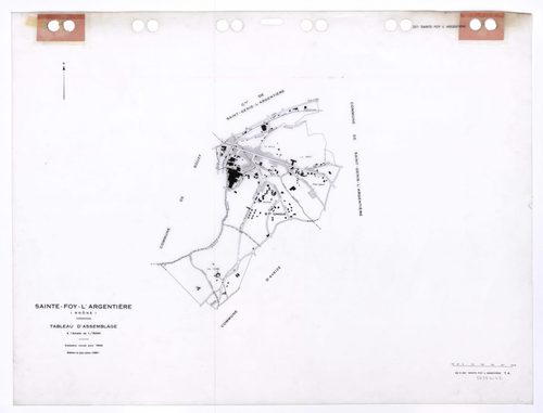 Tableau d'assemblage (TA). Cadastre révisé pour 1932. Edition à jour pour 1987.