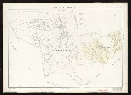 Section AX. Cadastre révisé pour 1968. 2e édition à jour pour 1978.