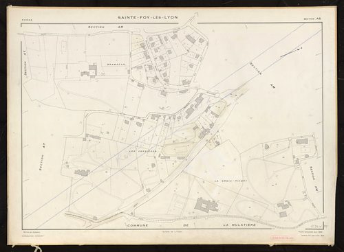 Section AS. Cadastre révisé pour 1968. Réedité pour 1977.