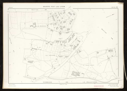 Section AS. Cadastre révisé pour 1968. 2e édition à jour pour 1978.
