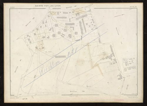 Section AI. Cadastre révisé pour 1968. Réedité pour 1977.