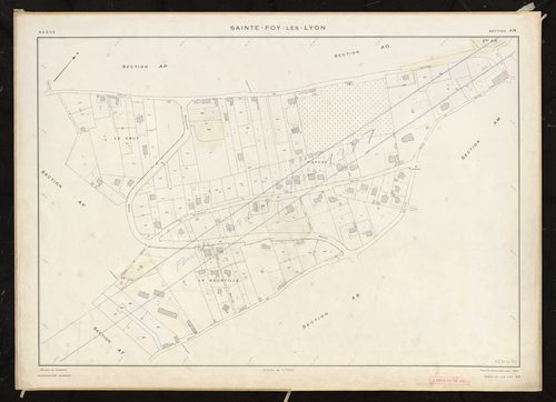 Section AR. Cadastre révisé pour 1968. Réedité pour 1977.