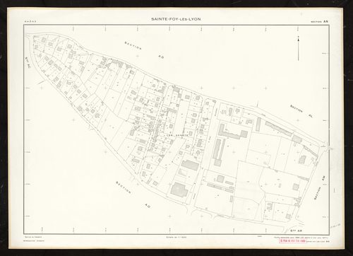 Section AN. Cadastre révisé pour 1968. 2e édition à jour pour 1977.