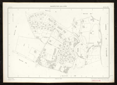 Section AL. Cadastre révisé pour 1968. 2e édition à jour pour 1977.