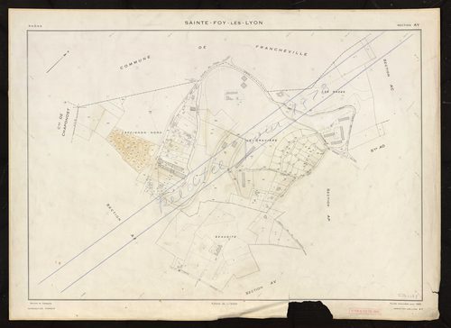 Section AY. Cadastre révisé pour 1968. Réedité pour 1978.