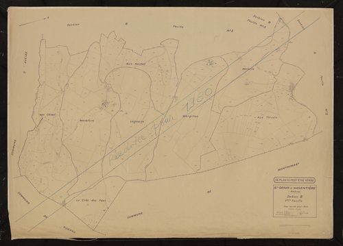 Section B 1ère feuille. Plan révisé pour 1935. Plan révisé pour 1935. Réédité pour 1980.