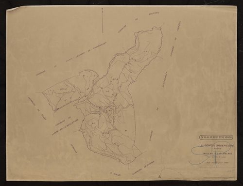 Tableau d'assemblage (TA). Plan révisé pour 1935.