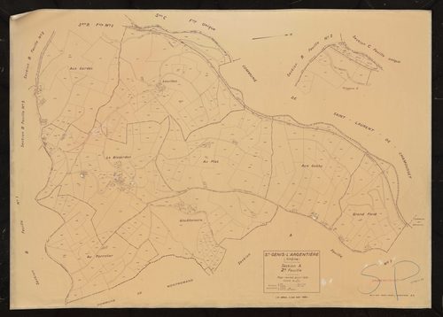 Section A 2e feuille. Plan révisé pour 1935. 2e édition a jour en 1980.