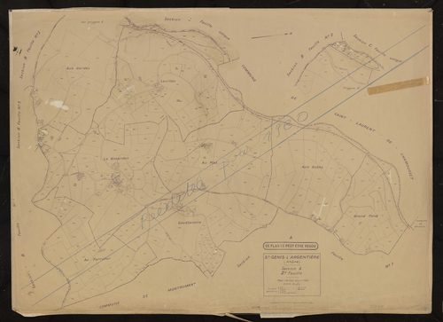 Section A 2e feuille. Plan révisé pour 1935. Réédité pour 1980.