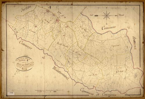 Section A dite de Boussour, feuille n°1 (parcelles 1-470).