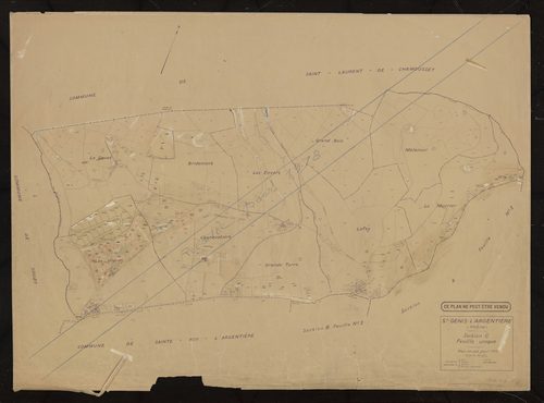 Section C feuille unique. Plan révisé pour 1935. Réédité pour 1978.