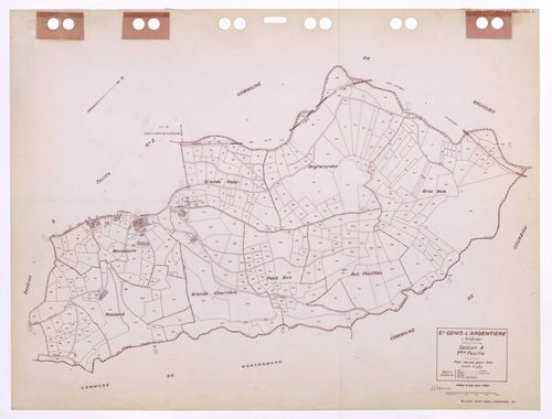 Section A 1ère feuille. Plan révisé pour 1935. Edition à jour pour 1986.