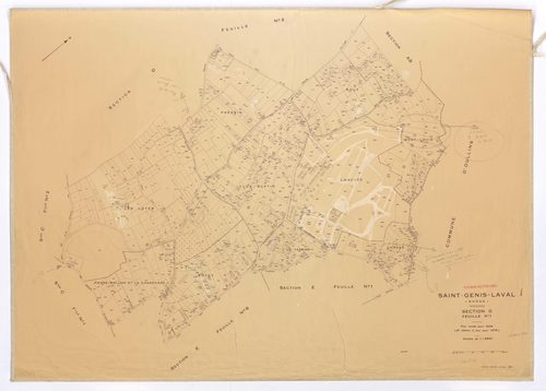 Section D feuille n°1. Plan révisé pour 1946. 2e édition à jour pour 1978.