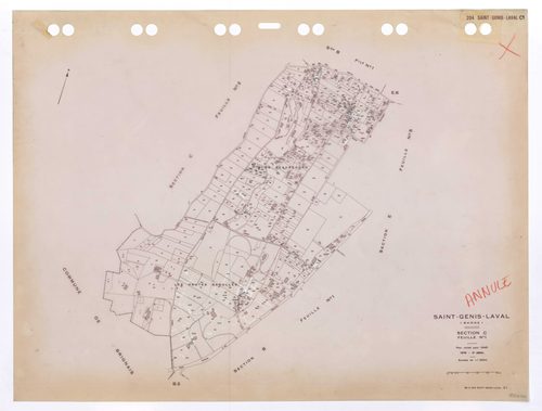 Section C feuille n°1. Plan révisé pour 1946. 3e édition pour 1979. Plan annulé.