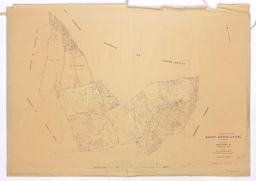 Section A feuille n°1. Plan révisé pour 1946. 2e édition a jour pour 1978.
