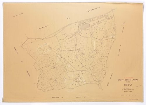 Section C feuille n°2. Plan révisé pour 1946. 2e édition à jour pour 1978.