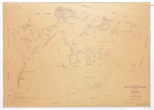 Section E feuille n°2. Plan révisé pour 1946. 2e édition à jour pour 1978.