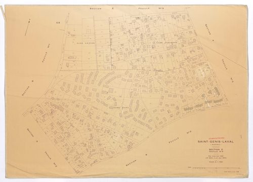 Section E feuille n°4. Plan révisé pour 1946. 3e édition à jour pour 1978.