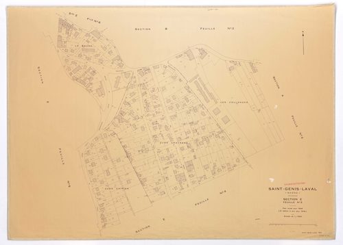 Section E feuille n°3. Plan révisé pour 1946. 3e édition à jour pour 1978.