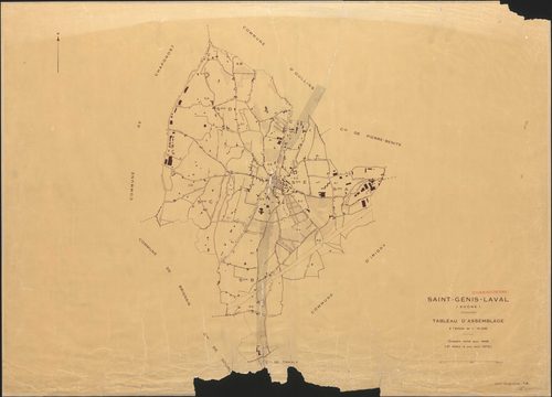 Tableau d'assemblage (TA). Plan révisé pour 1946. 2e édition a jour pour 1978.