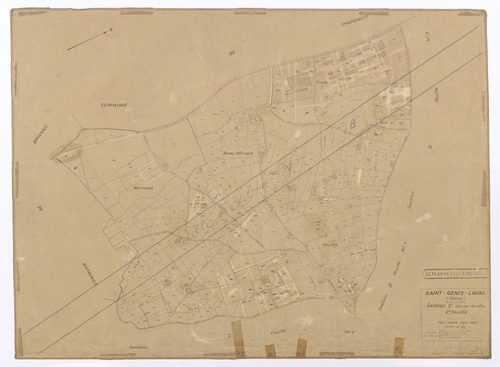 Section C dite des Barolles 2e feuille (partie de l'ancienne 1ère feuille). Plan révisé pour 1946. Feuille rééditée pour 1978.