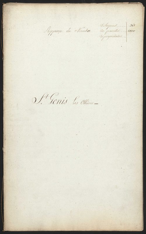 Saint-Genis-les-Ollières, 7 novembre 1823.
