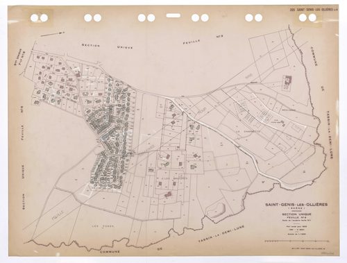 Section unique 4e feuille. Plan révisé pour 1933. 4e édition pour 1980. Plan remanié pour 1990.