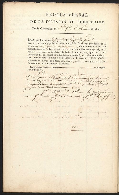 Saint-Genis-les-Ollières, 7 novembre 1823.