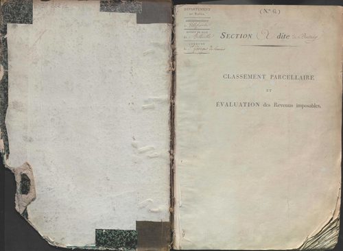 État de sections.