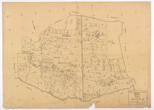Section G 1ère feuille. Plan révisé pour 1953.