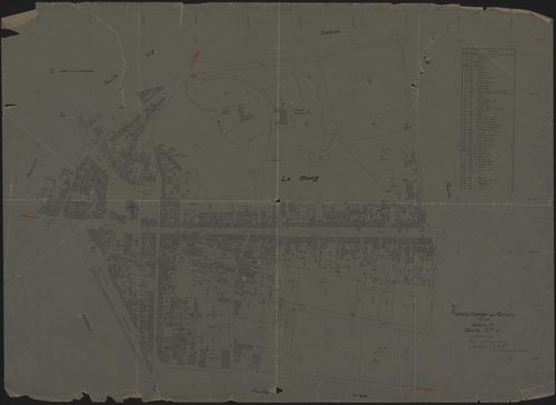 Section B feuille n°1. Plan révisé pour 1953.