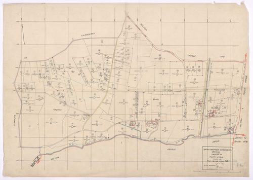 Section H feuille unique. Plan révisé pour 1953.