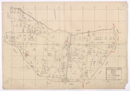 Section G 2e feuille. Plan révisé pour 1953.
