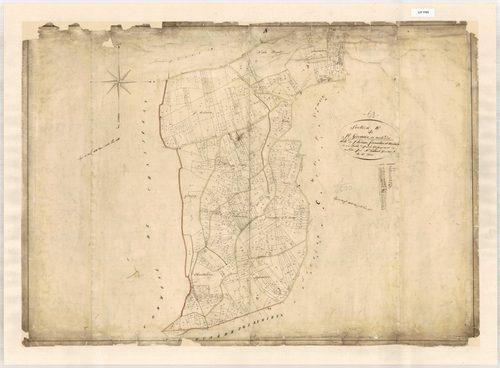 Section B dite de Saint-Hilaire et Fromentau, feuille unique (parcelles 1-586).