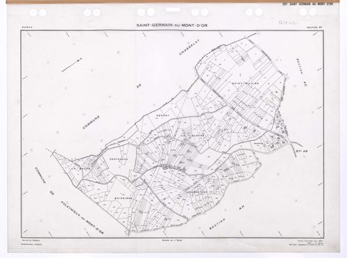 Section AI. Feuille renouvelée pour 1959. 2e édition à jour pour 1980.