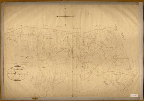 Section B dite du Guérêt, feuille unique (parcelles 1-577).