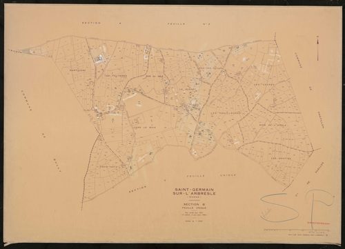 Section B feuille unique. Plan révisé pour 1937. 2e édition à jour pour 1980.