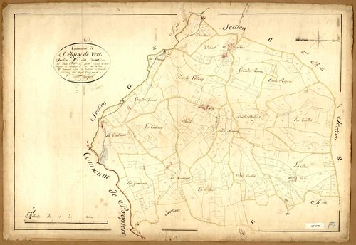 Section F dite des Canaux, feuille n°1 (parcelles 1-405).
