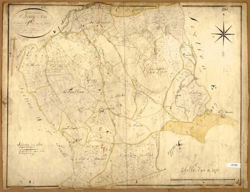 Section H dite Mont et Vibus, feuille n°1 (parcelles 1-435).