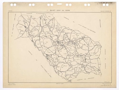 Tableau d'assemblage (TA). Cadastre renouvelé pour 1970. Edition à jour pour 1983.