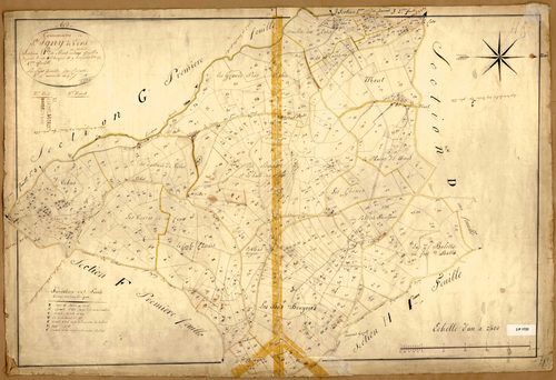 Section H dite Mont et Vibus, feuille n°2 (parcelles 436-941).
