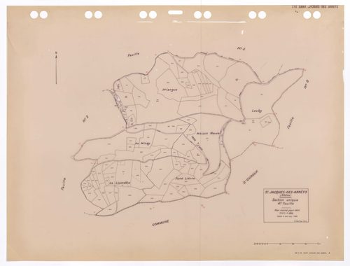 Section unique 4e feuille. Plan révisé pour 1933. Edition à jour pour 1985.