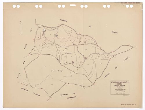 Section unique 6e feuille. Plan révisé pour 1933. Edition à jour pour 1985.