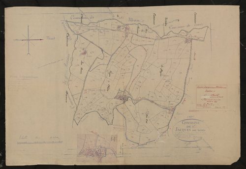 Section unique 2e feuille (ancienne 2e feuille). Plan révisé pour 1933.