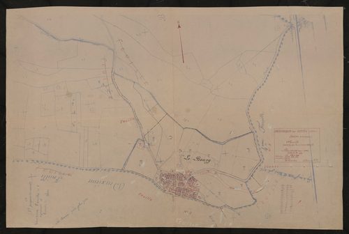 Section unique 3e feuille (partie de l'ancienne 1ère feuille). Plan révisé pour 1933.