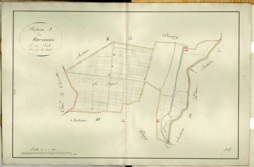 Section J dite des Bruyères, feuille unique.